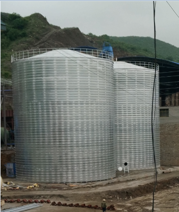 辽宁粮食钢板仓的安装全过程不用热焊接