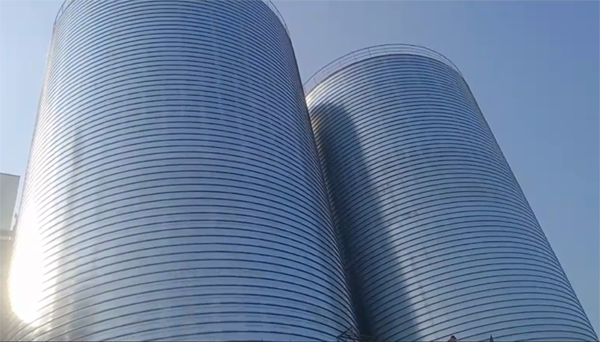 辽宁2座混凝土高架卷板仓